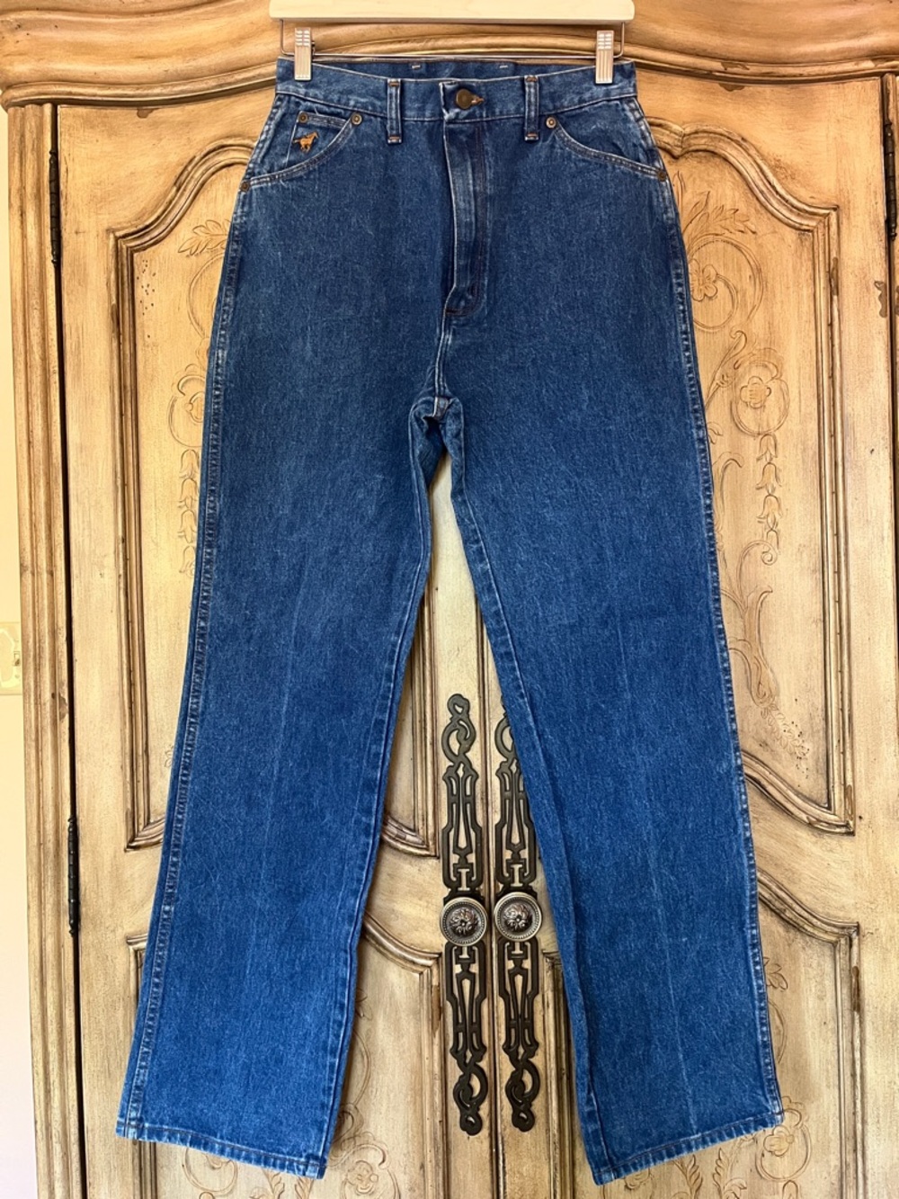 Wrangler vintage Jeans 28 straight leg 31” 1980’s high rise US 6
